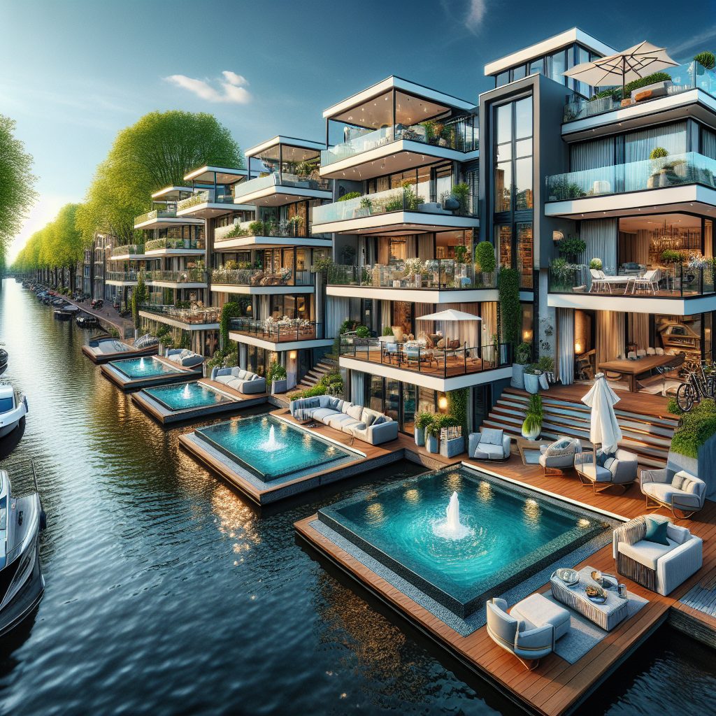 Amsterdam Supreme Elite Villas With Infinity Pool Canal Terrace Living