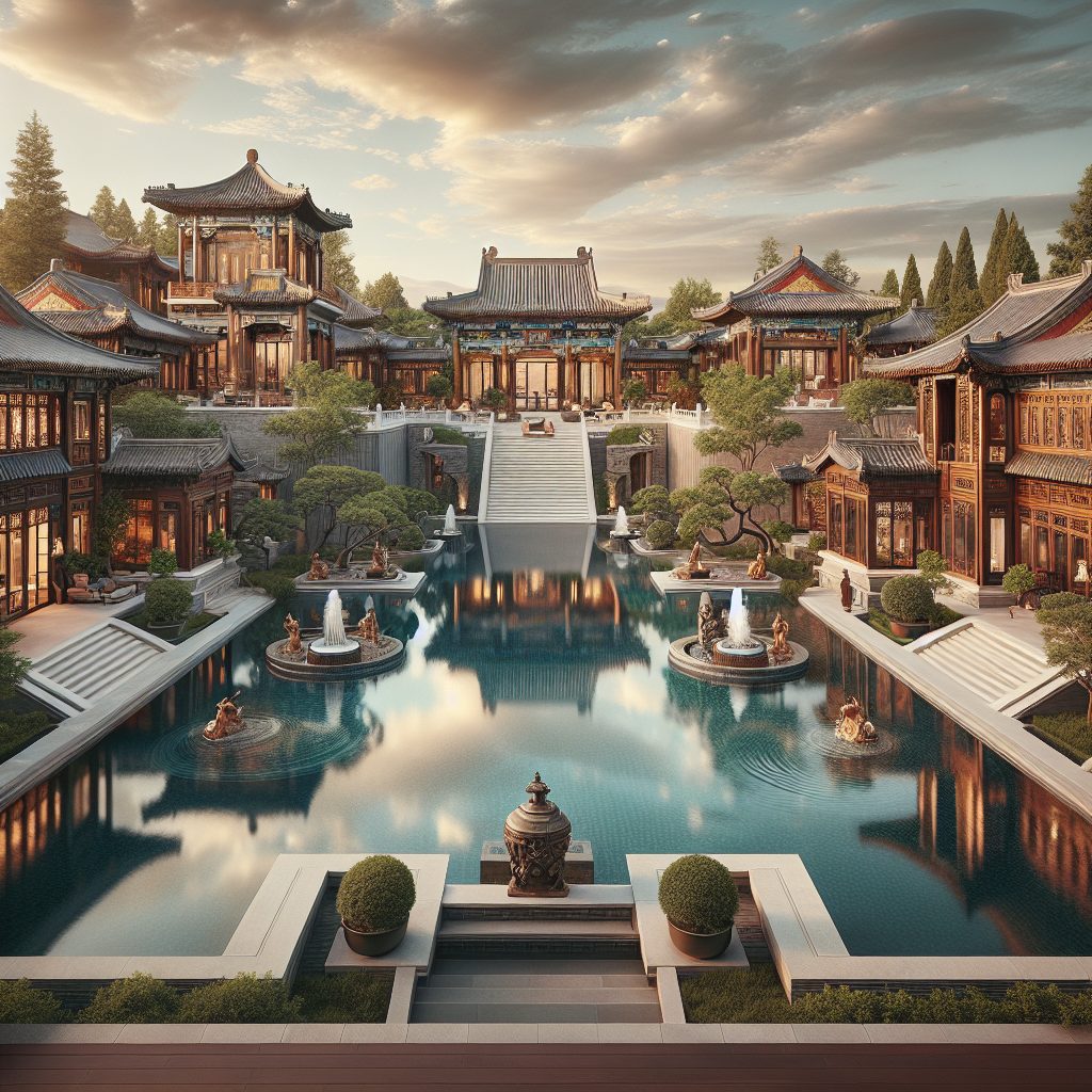 Beijing Supreme Elite Villas With Infinity Pool Imperial Courtyard Style