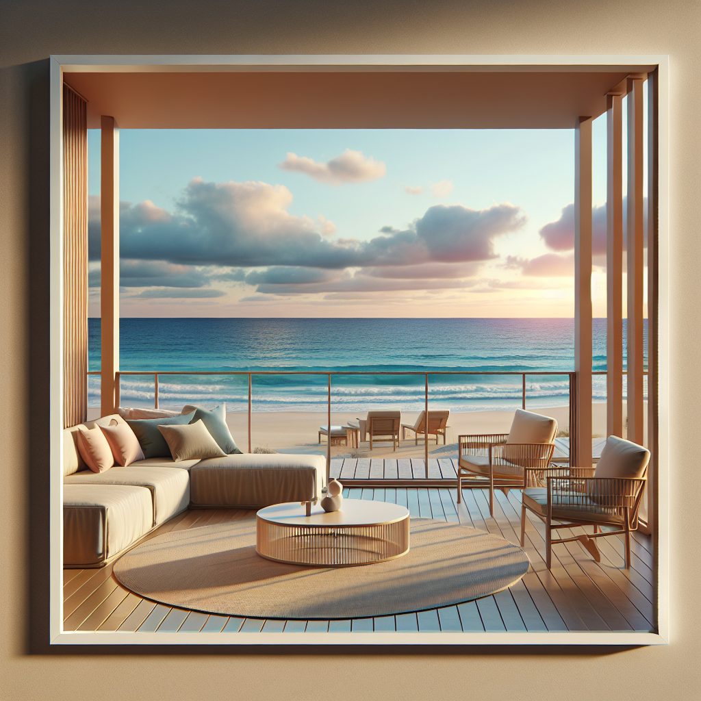 Calm Oceanfront Living Spaces Designed for Serenity