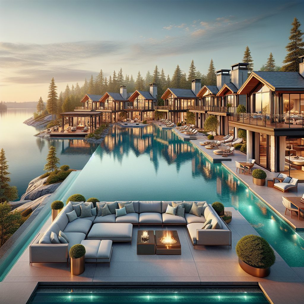 Canada Supreme Elite Villas With Infinity Pool Lakefront Nature Views