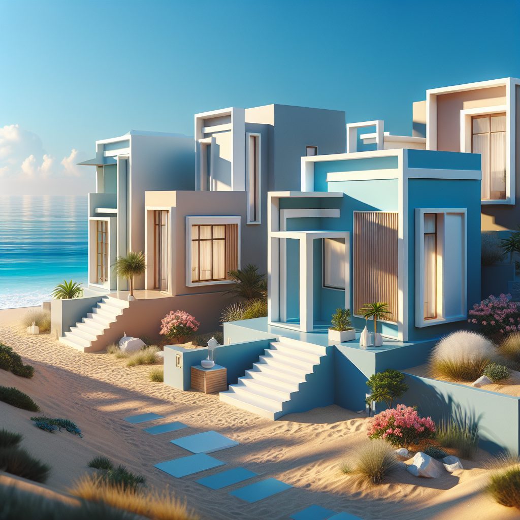 Clean Aesthetic Coastal Houses with Minimalist Design