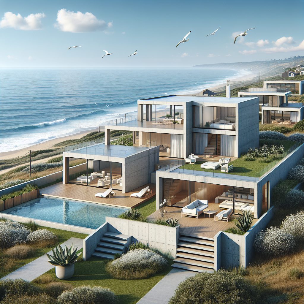 Clean Modern Coastal Houses with Minimalist Design
