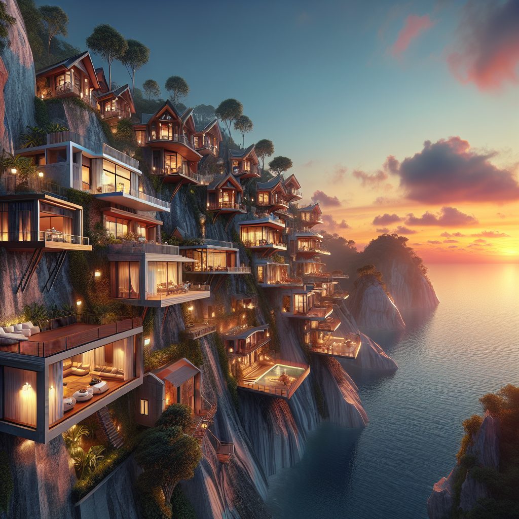 Cliffside Boutique Escape Homes with Unique Perspective Views
