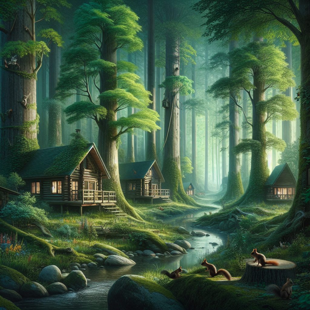 Deep Forest Escape Cabins Surrounded by Natural Silence