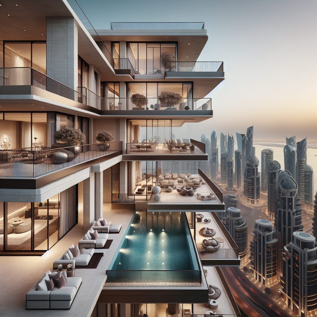 Doha Supreme Elite Villas With Infinity Pool Skyline Modern Living