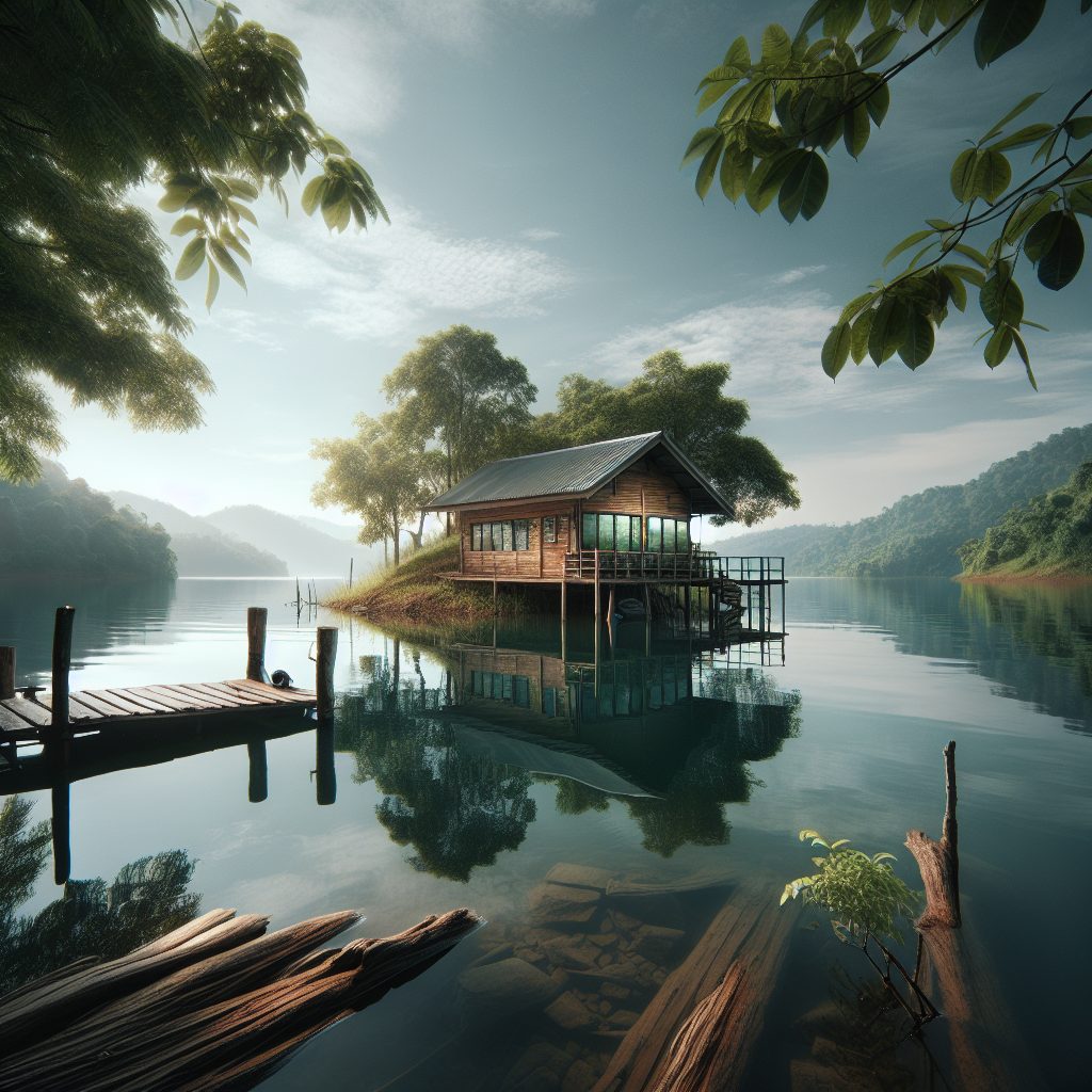 Gentle Water Edge Retreats with Relaxing Ambient Sound