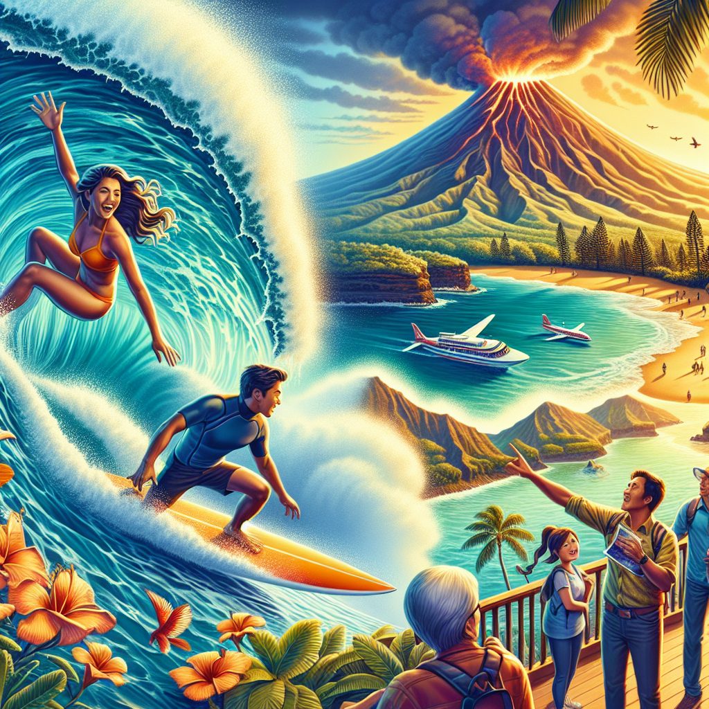 Hawaii Travel Experience For Surfing Beaches And Volcano Tours