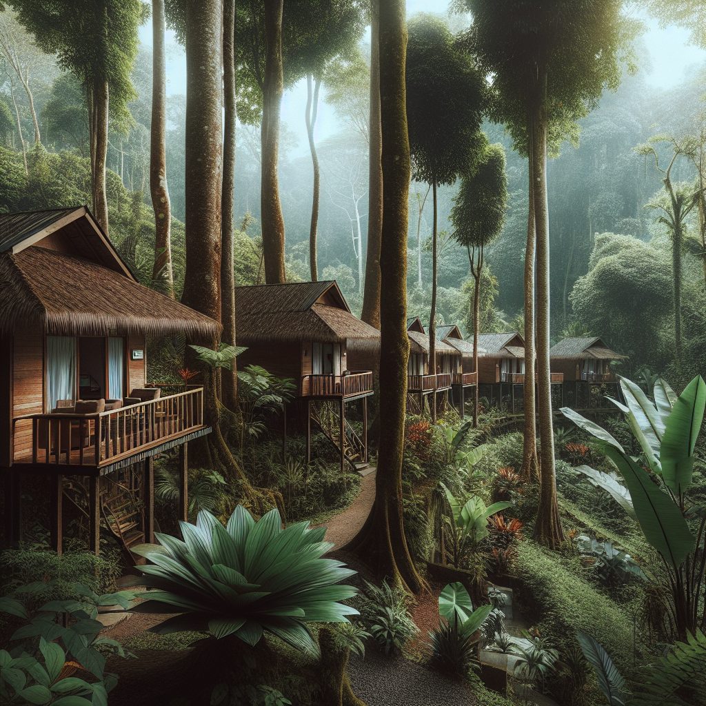Jungle Perimeter Lodgings with Natural Cooling Breeze