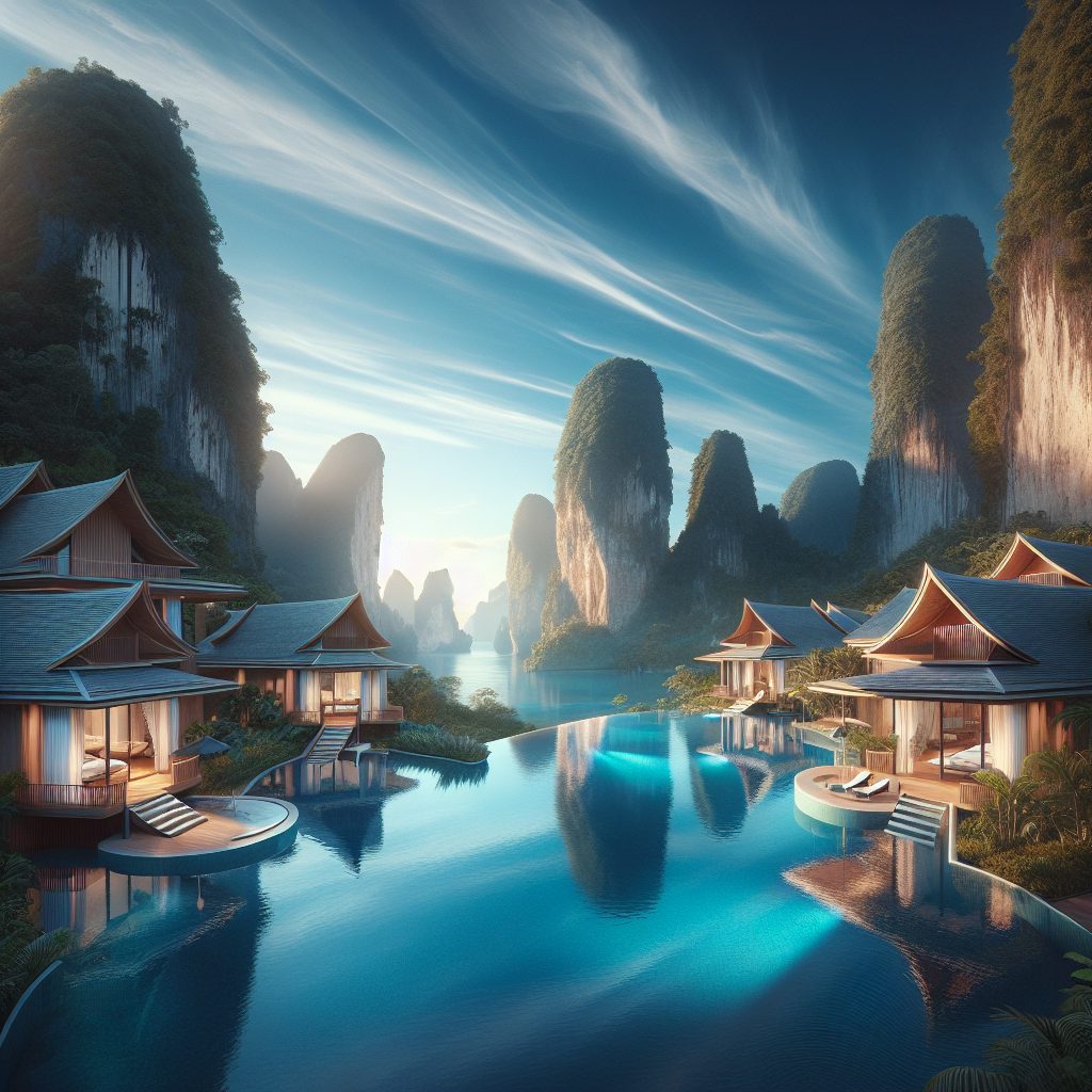 Krabi Supreme Elite Villas With Infinity Pool Limestone Cliff Panorama