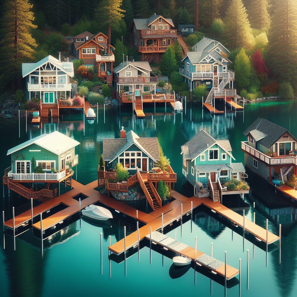 Lakeside Dock Homes Offering Easy Water Access