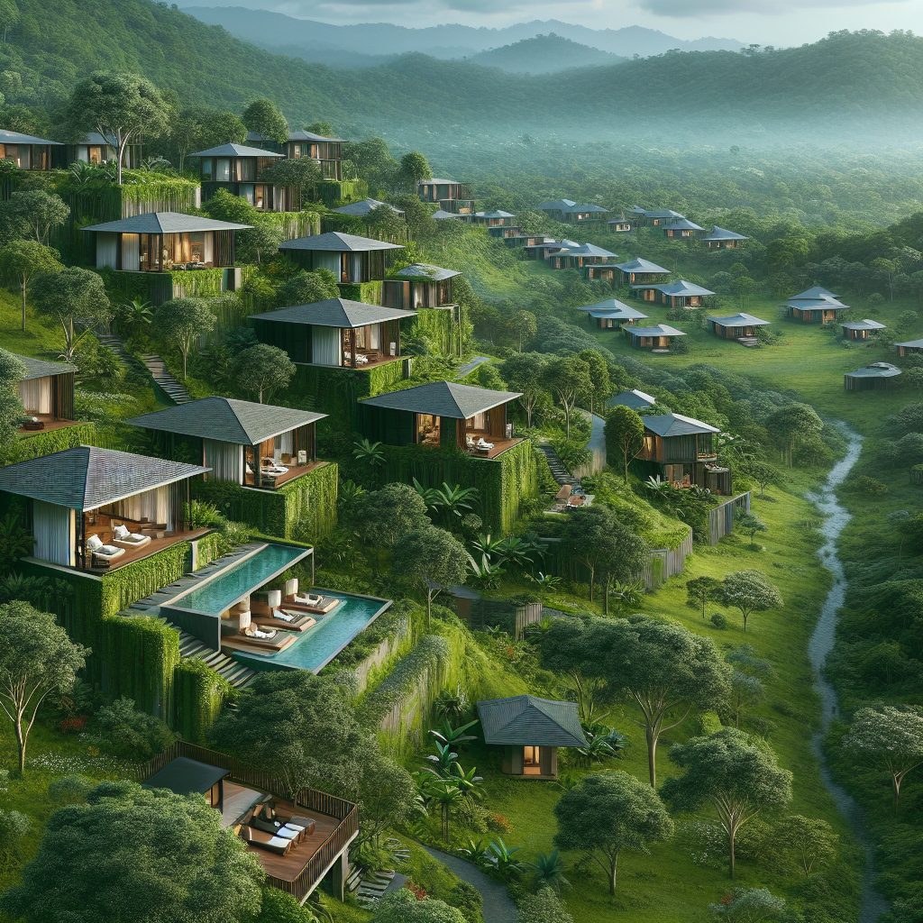 Nature Integrated Villas Offering Comfort in Wilderness