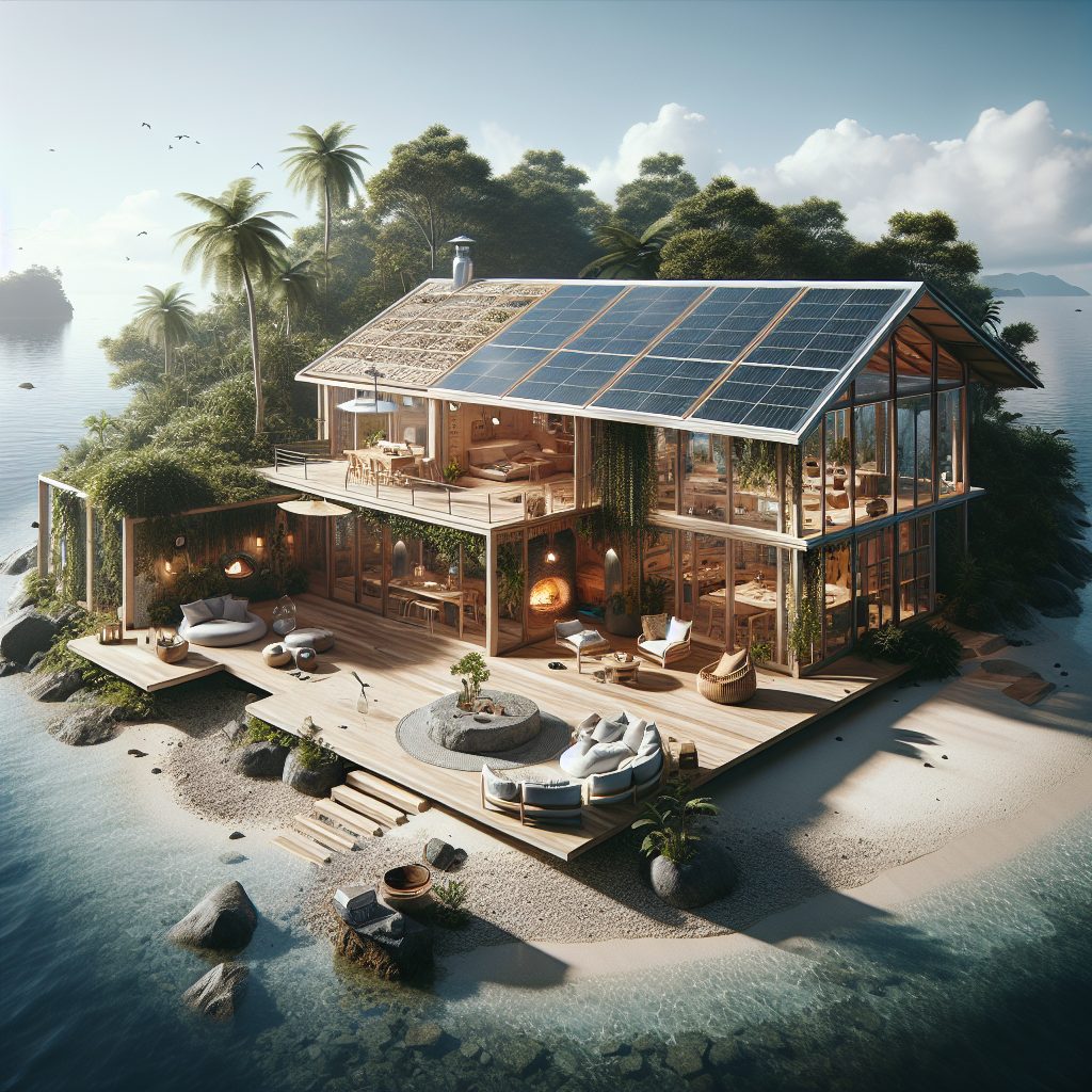 Off Grid Island Living Spaces Designed for Digital Detox