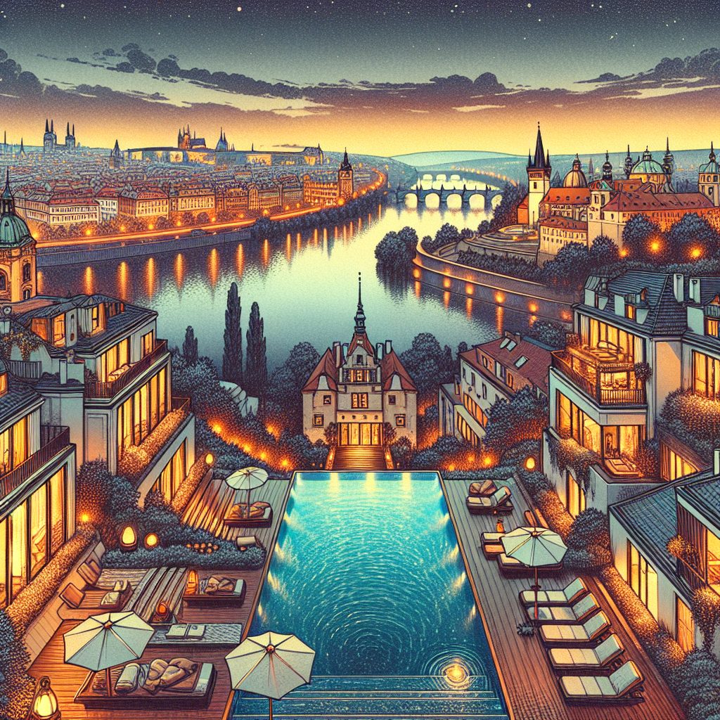 Prague Supreme Elite Villas With Infinity Pool Old Town Scenic Views