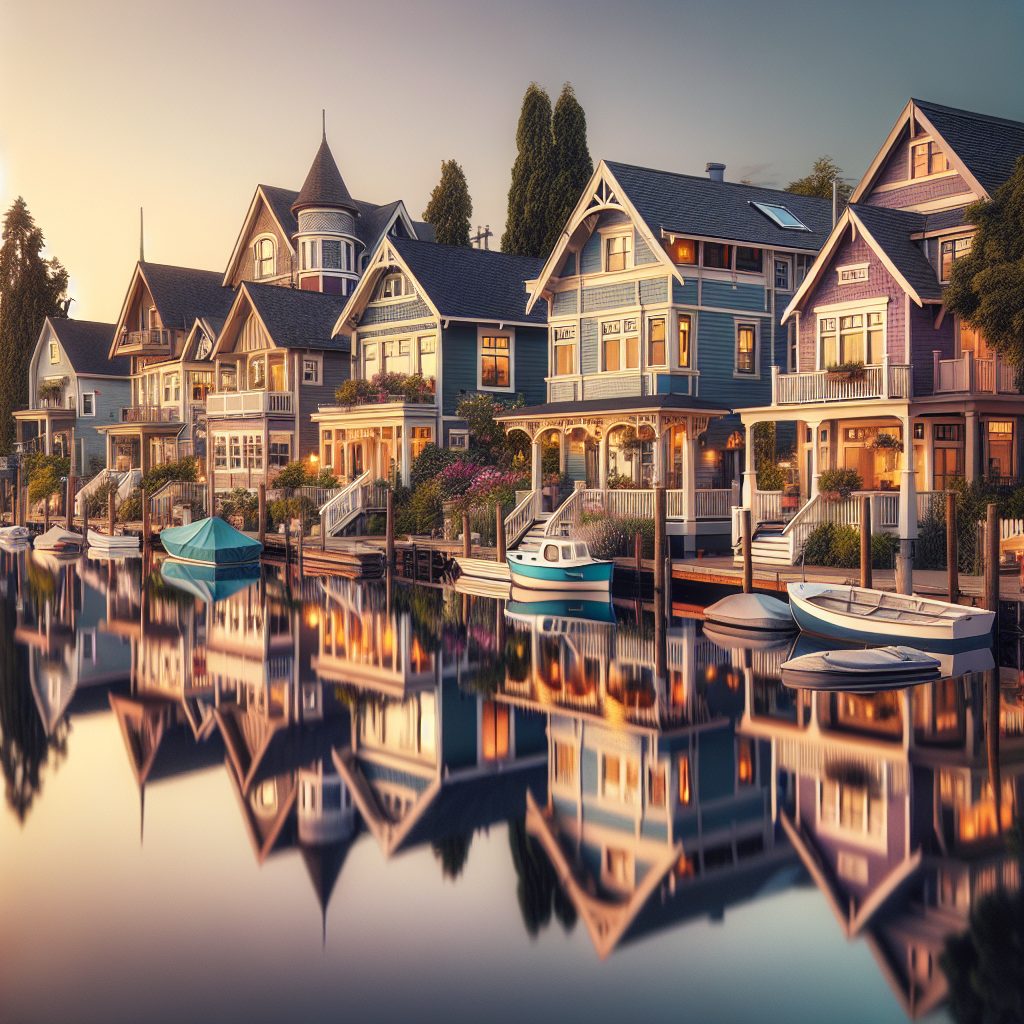 Reflective Waterfront Homes Offering Calm Experience