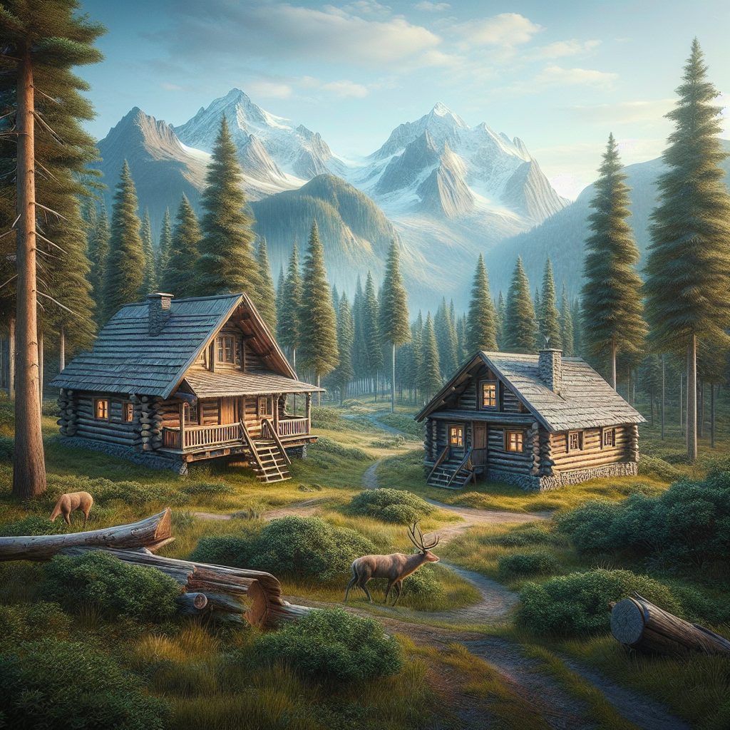 Scenic Wilderness Cabins with Expansive Natural Views