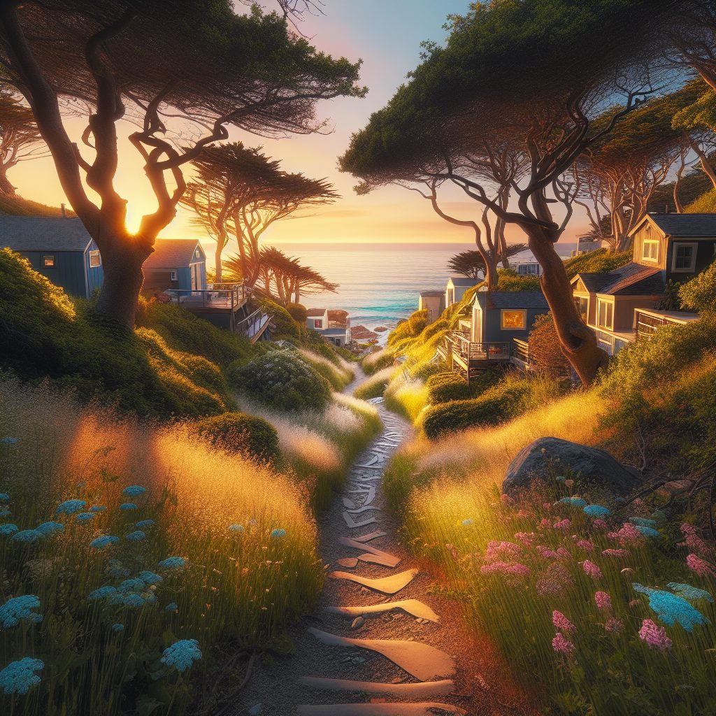 Secret Coastal Walkway Homes Leading to Hidden Spots