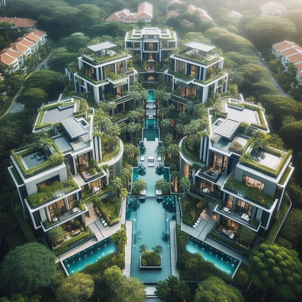 Singapore Supreme Elite Villas With Infinity Pool Garden Luxury Retreat