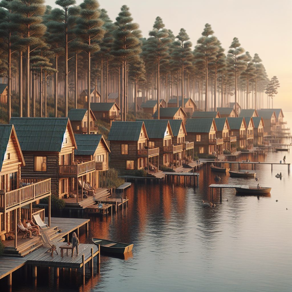 Slow Living Waterfront Cabins with Relaxed Atmosphere