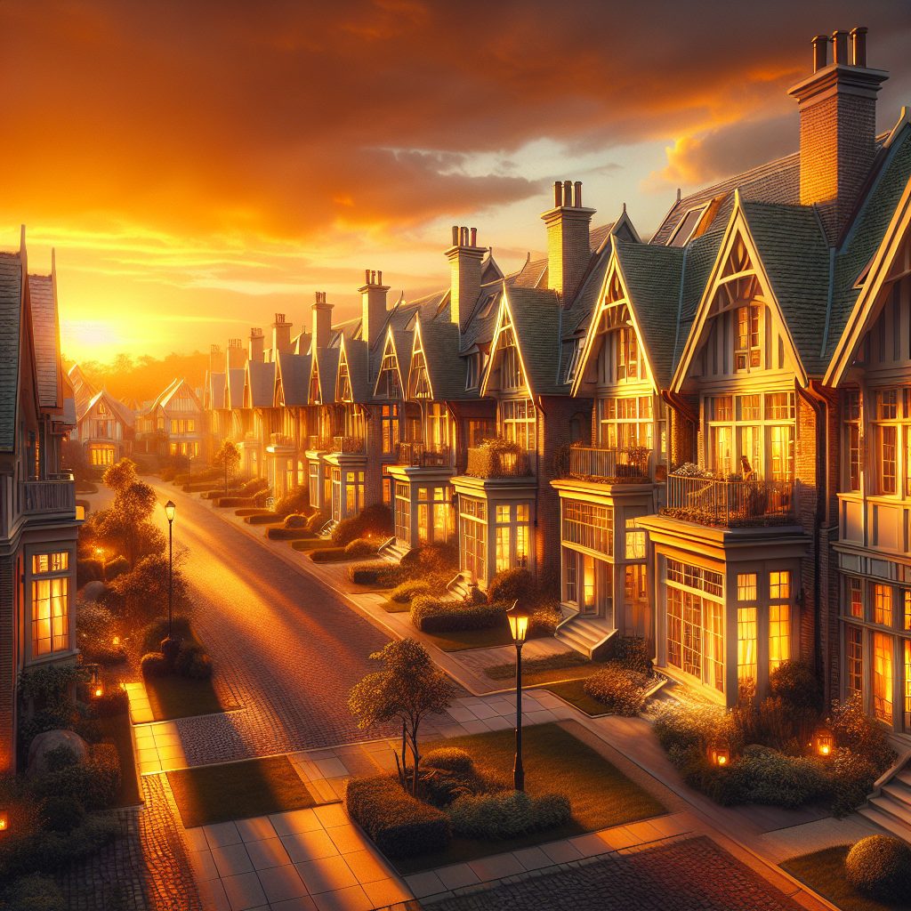 Sunset Oriented Residences Offering Golden Light Views