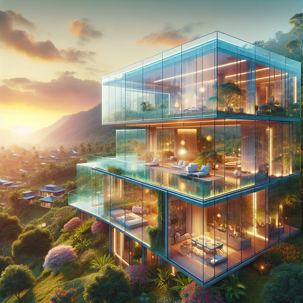 Transparent Glass Villas Providing Full Scenic Exposure