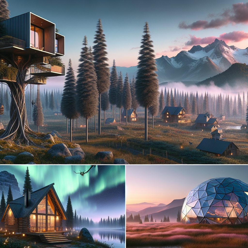 Unique Landscape Lodgings Positioned for Scenic Advantage