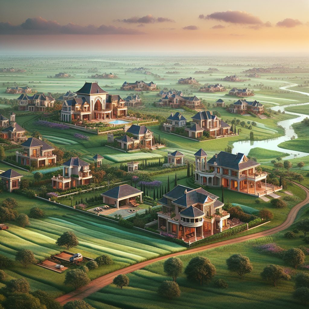 Wide Terrain Villas Surrounded by Expansive Landscapes